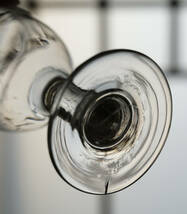 手吹きガラスのゴンドラ型のビストログラス / 19世紀・フランス / アンティーク 古道具 ワイングラス 硝子 D_画像7