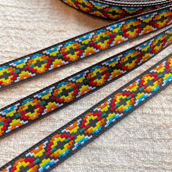 【刺繍リボン★2m販売】チェンマイ リボン エスニック チロリアンテープ