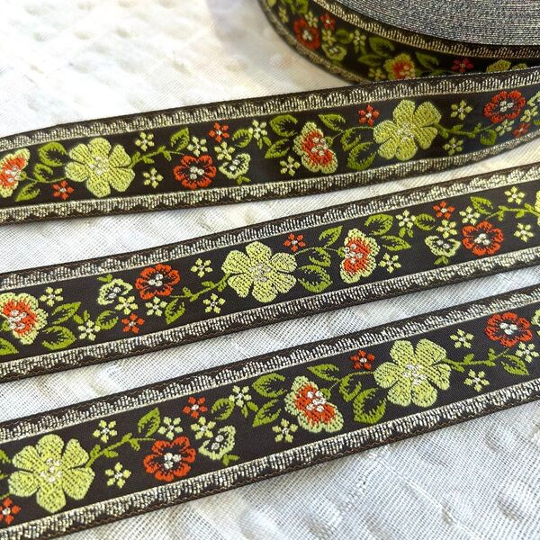 【刺繍リボン★1m販売】チェンマイ リボン エスニック チロリアンテープ