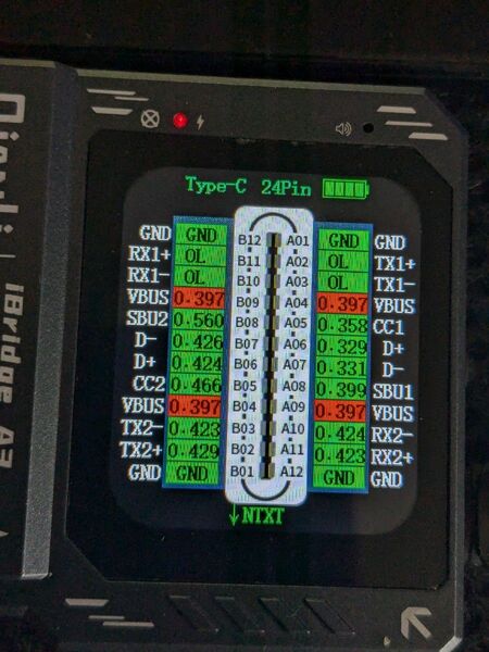 tpye-cやライトニングの結線状態がわかる特殊チェッカーテスター