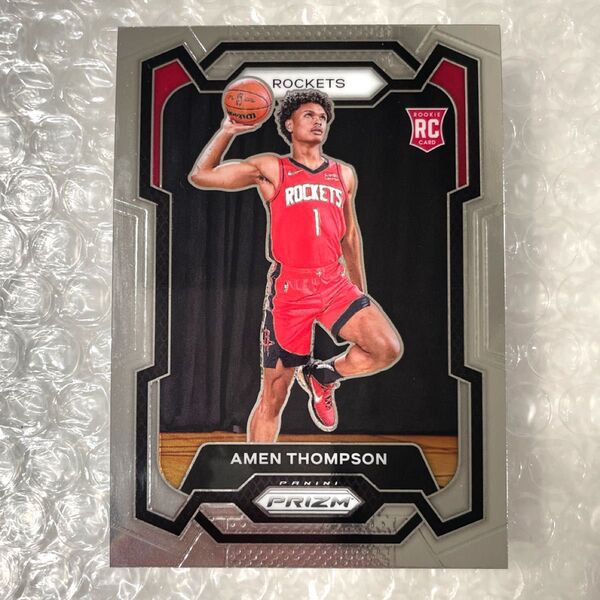 Amen Thompson Rookie Prizm アメン・トンプソン Rockets Panini