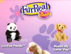 *BURGER KING*FurReah*LoveCub Panda* Burger King * fur real b lens * Panda * dog * set * soft toy 