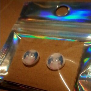 【同梱100円値下げ】ドールアイ10mm にくきゅう青ピンクアイ1
