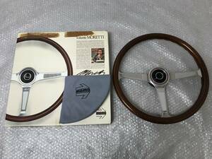 * beautiful goods * momo Momo volante MORETTI leak ti39Φ wooden steering wheel steering wheel 39 VW Volkswagen Vanagon Porsche Alpha Romeo 