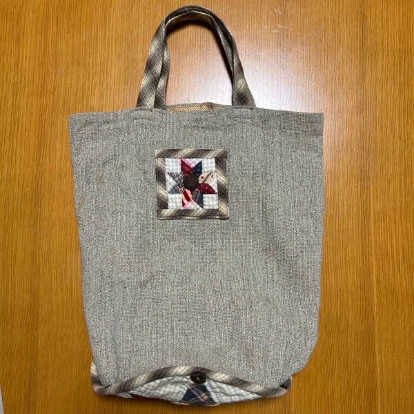 ハンドメイド パッチワーク トートバッグ