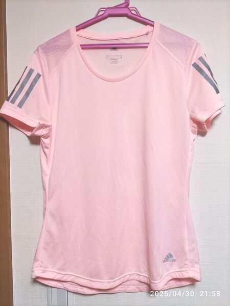 adidas ピンク ショートスリーブ Tシャツ訳あり