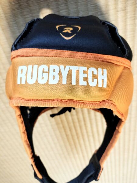 ラグビーテック ヘッドキャップ ヘッドバンド 帽子 スポーツ プロテクター オレンジ