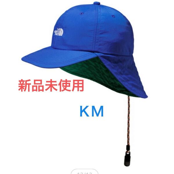 新品未使用 THE NORTH FACE キッズ サンシールドキャップ KM 青 帽子