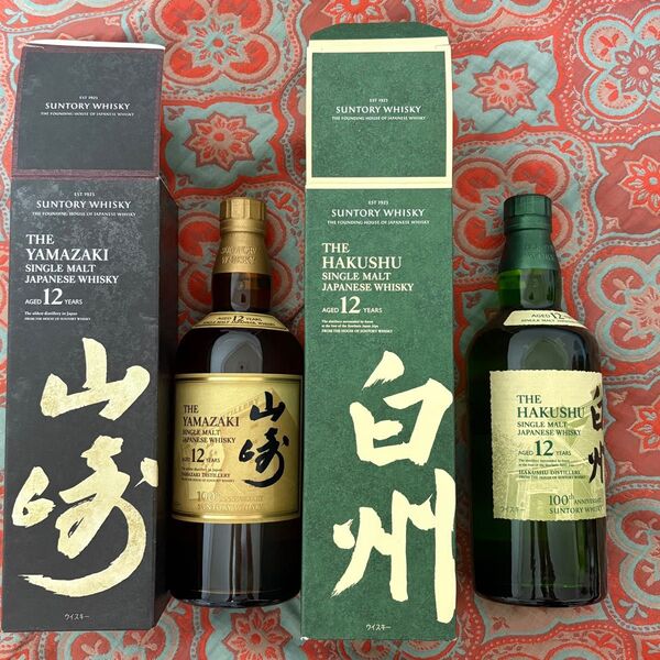 山崎12年白州12年 百周年ラベルセット