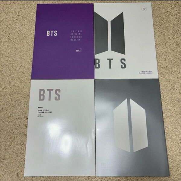 BTS JAPAN OFFICIAL FANCLUB MAGAZINE FC 限定 会報 vol. 7 8 9 10 4冊セット