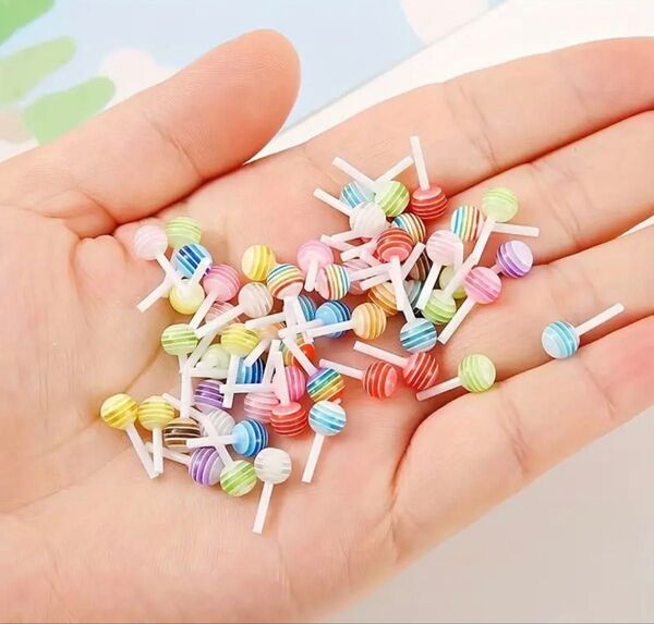 キャンディー ロリポップ ミニチュア 100個セット 食品サンプル デコパーツ