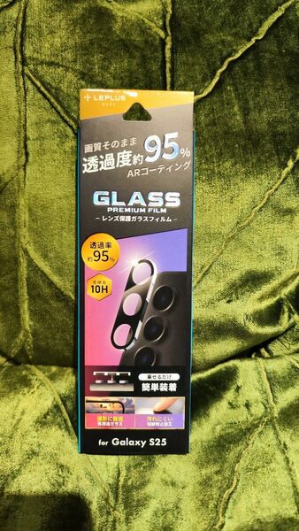Galaxy S25 レンズ保護ガラスフィルム 「GLASS PREMIUM FILM」全面保護 高透過 約95%