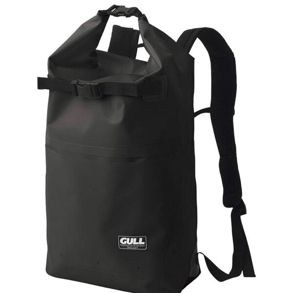 美品 GULL ウォータープルーフバッグパック 防水 約24L ブラック
