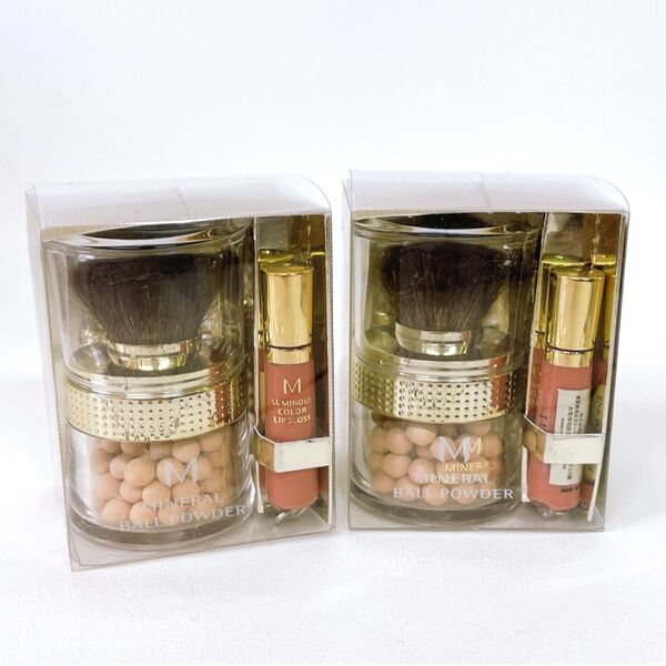 【未使用】MISSHA M ミネラルボールパウダー&リップグロスセット ナチュラルベージュ 2個セット