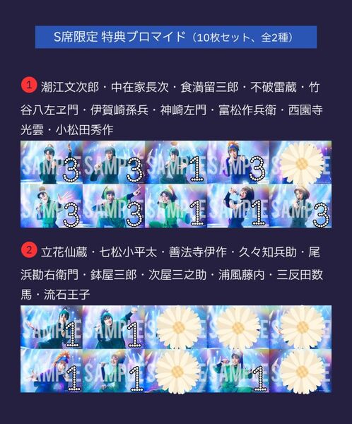 忍ミュ 14弾学園祭 S席特典ブロマイド