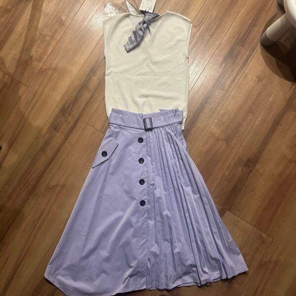 アンデミュウ andemiu スカート アシンメトリー 上下セット トップス スカート