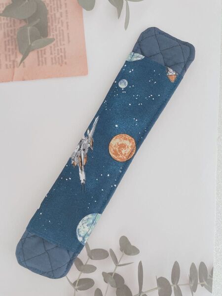 水筒肩紐カバー(ハンドメイド)宇宙柄