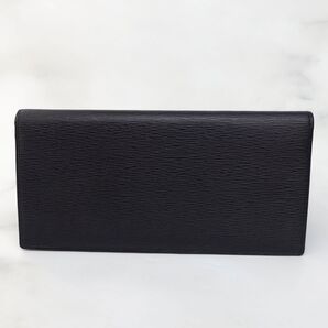 少し難有り エルゴポック 長財布 レザー 紺色 デッドストック・アウトレット品
