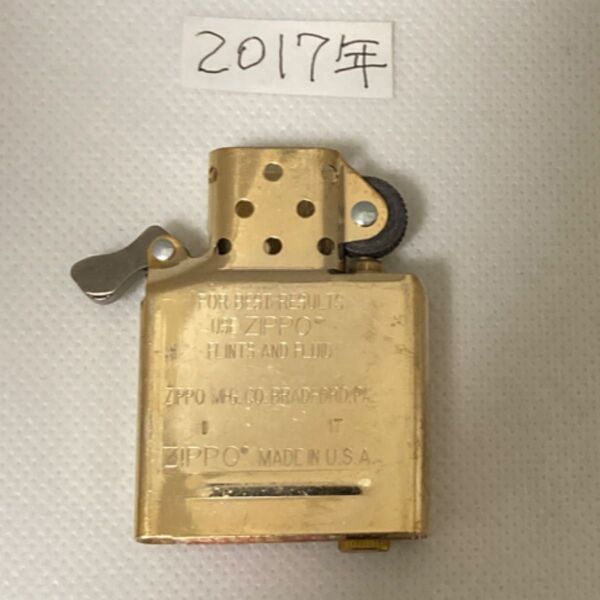 ZIPPO インサイドユニット ゴールド(ゴールドインナー) レギュラーサイズ 未使用品 2017年製