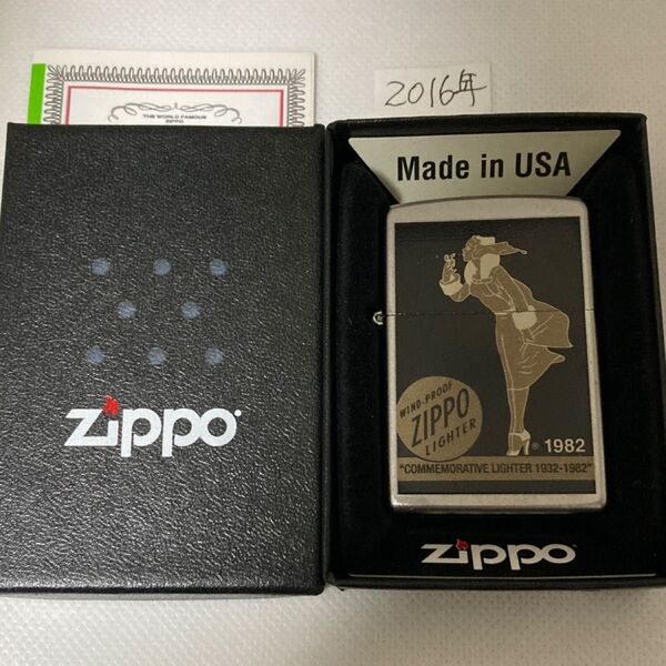 ZIPPO ウィンディ 黒金 未使用 美品 箱付き 2016年製