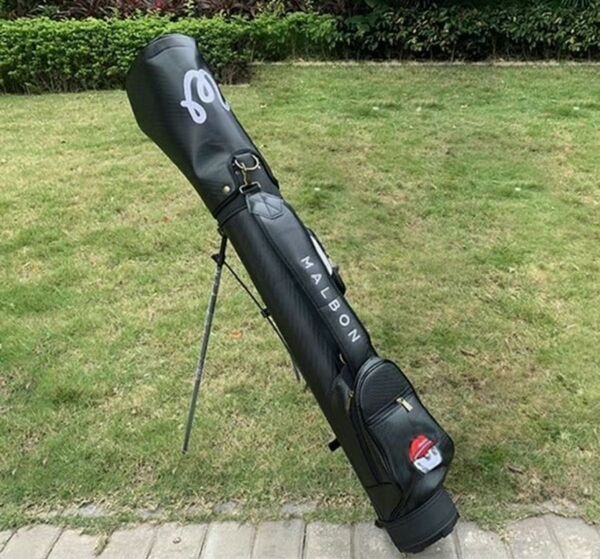malbon Golfマルボンゴルフ ラウンドスタンドキャディバッグ セルフスタンドバッグ ブラック
