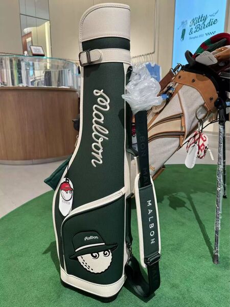マルボン ゴルフ クラブケース ハーフケース クラブスタンド Malbon Golf グリーン