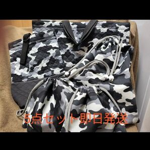 入園・入学5点セット 迷彩グレー