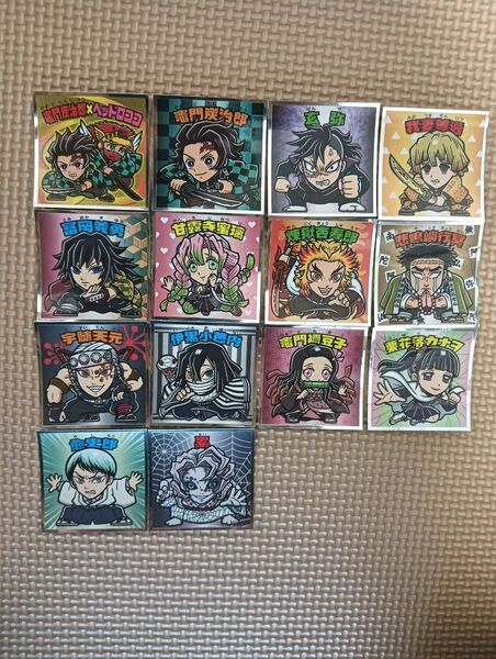 鬼滅の刃 ビックリマンチョコ第1弾14種類 シール