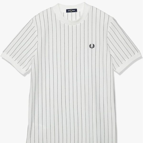 【美品】FRED PERRY 半袖ストライプTシャツ