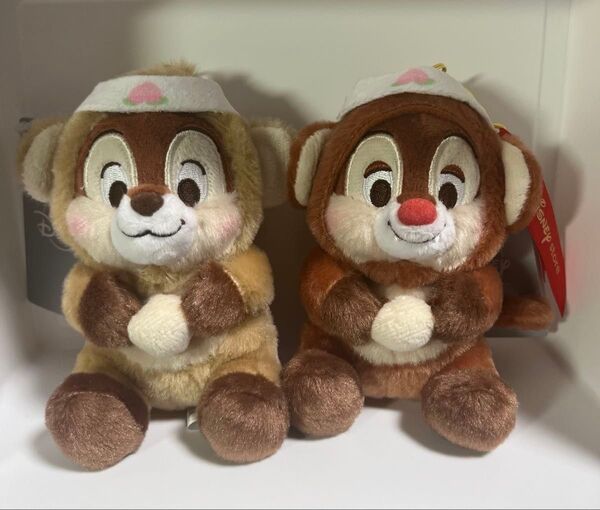 ディズニーストア 岡山 プラッシュキーチェーン チップ デール もも太郎 キーチェーン きびだんご