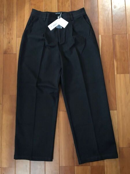 パンツ ワイドパンツ LLサイズ ブラック 大きいサイズ 試着のみ スラックス ボトムス 秋冬