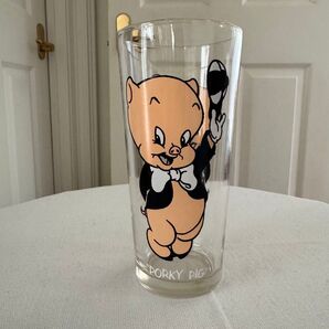 ペプシ ポーキーピッグ ホワイトネーム グラス
