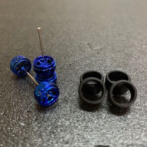 436 1/64ミニカー用カスタムホイールとタイヤセット