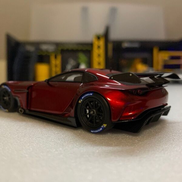 503※ マツダ RX-VISION GT3 CONCEPT 1/43スケール ダイキャストミニカー ワインレッド