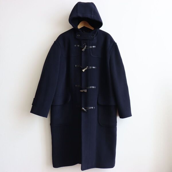 NEW YORKER ダッフルコート L フード付き 紺