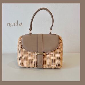 セール【美品】Noela ノエラ カゴバッグ ラタンバッグ ショルダーバッグ