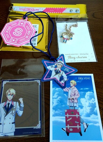 うたの☆プリンスさまっ♪ 来栖翔セット サンリオコラボバックチャーム ブロマイド オーロラブレス ヒルトンアクリルカード 等