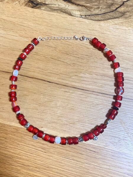 ネックレス ホワイトハーツ ハンドメイド Eliou Ur Jewelry