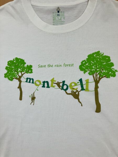 美品 モンベル 半袖Tシャツ