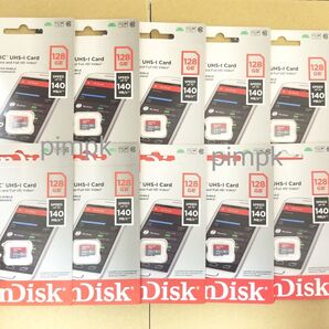 10枚 サンディスク microSDXC UHS-Ⅰ 128GB 140MB/秒 SanDisk Ultra マイクロSD