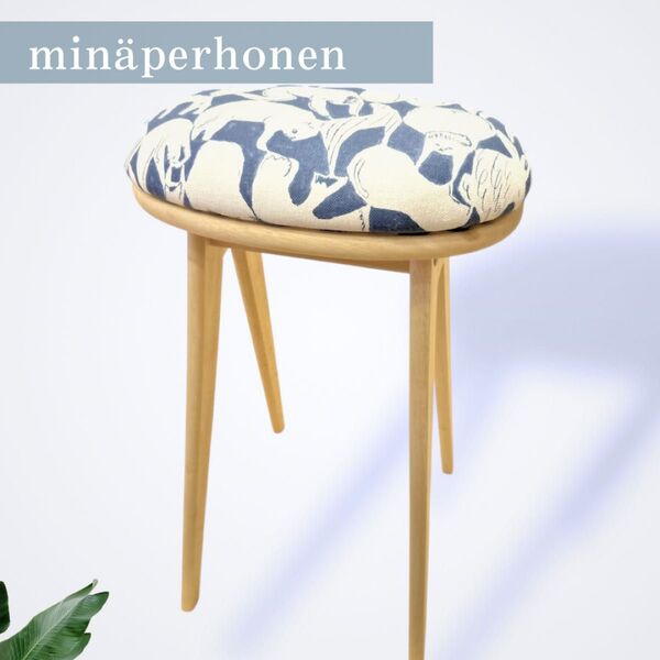【北欧スタイル】mina perhonen / ミナペルホネン生地使用 ハイスツール イス スツール 家具 インテリア