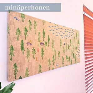 【北欧スタイル】mina perhonen / ミナペルホネン生地使用ファブリックパネル ボード