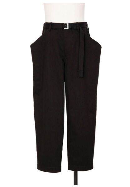 25SS Sacai Cotton Chino Pants 黒 1