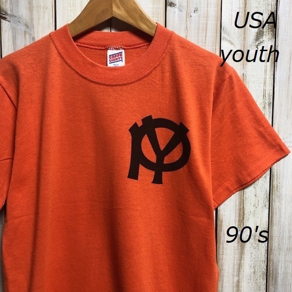 USA古着 USA製 90's Tシャツ SOFFE 50/50 YOUTH L アメリカ古着・ヴィンテージ・キッズ K⑧