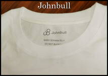 Johnbull パイルロゴ Tシャツ ジョンブル 刺しゅう Rollin 白 紺色 ホワイト ネイビー メンズ S M 半袖 デニム トップス ジーンズ_画像5
