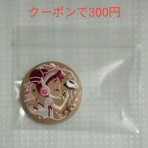 【未使用】春風どれみ パティシエ服 おジャ魔女どれみ 刺繍缶バッジビスケット より1種
