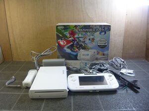 CC793 Wii U 本体 セット マリオカート8同梱版 シロ 32GB 初期化・動作確認済/100