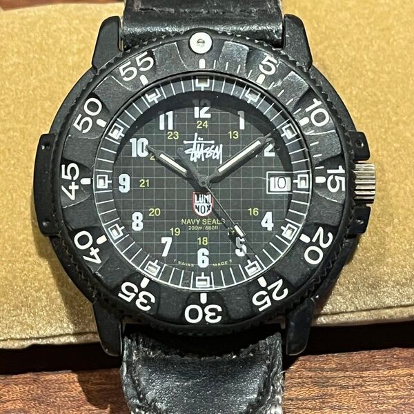 STUSSY ルミノックス×ステューシー ヴィンテージ クォーツ メンズ腕時計 稼働品