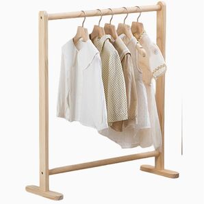 北欧風 ハンガーラック 収納 洋服ラック 木製 子ども