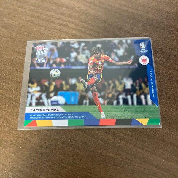 スペイン代表 ラミン・ヤマル バルセロナ LAMINE YAMAL Topps now オンライン限定 EURO 2024